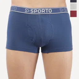 Sporto by Macho Pack Of 4 Men Outer Elasticated Short Trunk Sprto_M1022-Dnm1-G1-M1-N1-L-picture-38