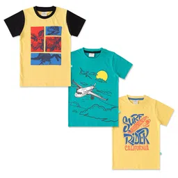 JusCubs Boys 3 Printed Applique T-shirt-picture-44