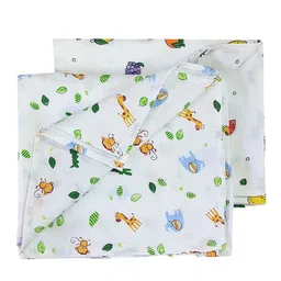 BAESD Infants Set Of 2 Printed Cotton Swaddle Warp-19
