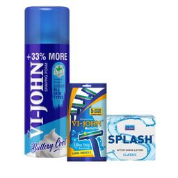 VI-JOHN Men Splash After Shave Lotion & Razor 450gm-10