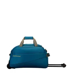 Aristocrat Teal Blue 2 Wheel Small Duffle Trolley - 30 cm-22