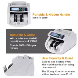 Gobbler Business Grade Note Counting Machine with Fake Note Detection Counts all Old and New Note image 2