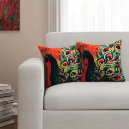 SEJ by Nisha Gupta Multicolor Cushion Covers - Set of 2-25
