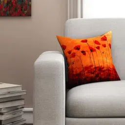 SEJ by Nisha Gupta Orange & Red Cushion Covers - Set of 1-33