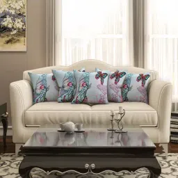 SEJ by Nisha Gupta Multicolor Cushion Covers - Set of 5-picture-47