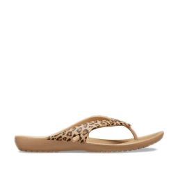 Crocs Kadee Beige Flip Flops-picture-20