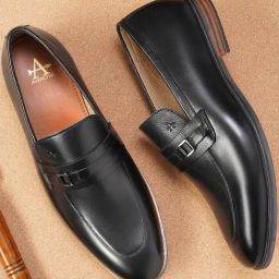 Arrow Men's Black Formal Loafers-image-52