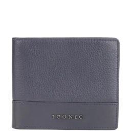 Iconic Blue Casual Leather Bi-Fold Wallet for Men-38