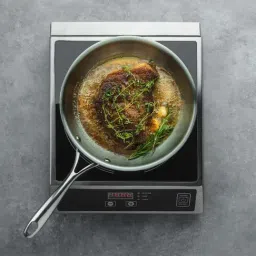 Femora Silver Triply Steel 240 mm Fry Pan (1500 ml) - Set of 1-image-33