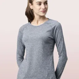 Enamor Navy Textured T-Shirt-image-65