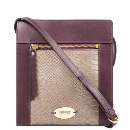 Hidesign Ecom Violet Textured Medium Sling Handbag-image-54