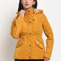 Global Republic Yellow Full Sleeves Hooded Jacket-picture-12