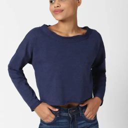 Forever 21 Blue Regular Fit Sweatshirt-picture-30