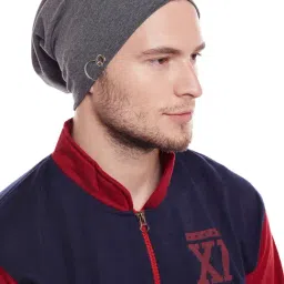 Vimal Jonney Grey Solid Beanie-image-39