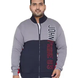 John Pride Navy & Grey Plus Size Sweatshirt-picture-18
