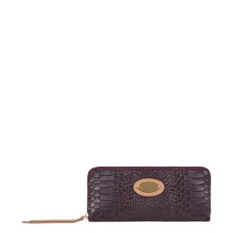 Hidesign Maroon Casual Leather Zip-Around Wallet for Women-24