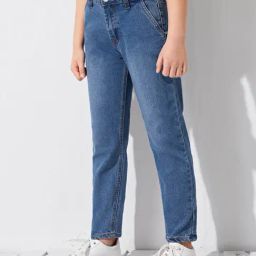 Kotty Kids Blue Solid Jeans-picture-28