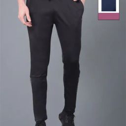Force NXT Black & Navy Regular Fit Sports Trackpants - Pack Of 2-image-43