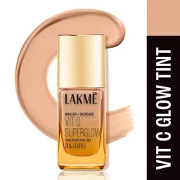 Lakme Makeup + Skincare Vit C Superglow Skin Perfecting Tint Neutral Nude N200 - 25 ml-14