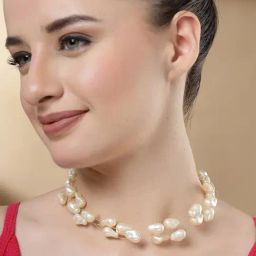 Karatcart Gold Plated Omega Chain Necklace For Women-75
