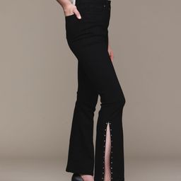 bebe Women Ebony Black Denim Daze High-Rise Bootcut Jeans-image-85