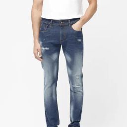 Rare Rabbit Blue Slim Fit Fit Solid Jeans-image-72