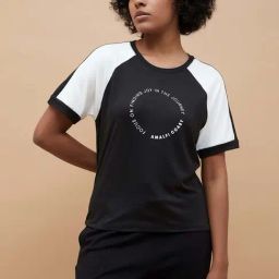 KAPPA Black Printed Sports T-Shirt-29