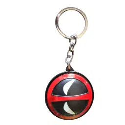 AANIJ Black with White Eye Locking Key Chain - Red & Black, ASFSY0375-image-1