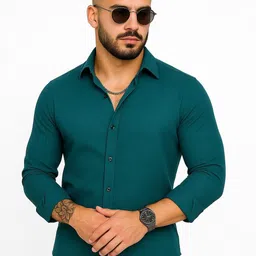 IKON FASHION Original Textured Spread Collar Casual Shirt-picture-43