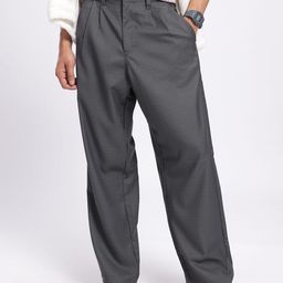 Kook N Keech Men Minimalist Plaid Trousers-image-36