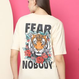 The Roadster Lifestyle Co Printed Pure Cotton Oversized FitShort Sleeve T-Shirt-picture-35