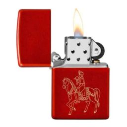 Zippo Metallic Red Indian Wedding Horse Design Brass Pocket Lighter-image-88