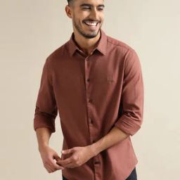 ANDAMEN Rust Regular Fit Shirt-34