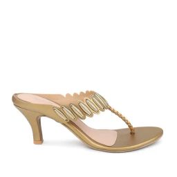 Inc.5 Women's Antique Gold T-Strap Stilettos-image-53