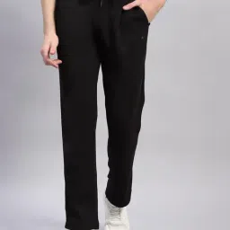 Monte Carlo Black Cotton Regular Fit Trackpants-picture-30