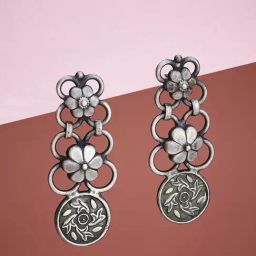Fabindia Silver Dangler Earrings-picture-14