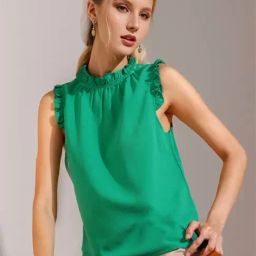 Rare Green Regular Fit Top-image-21