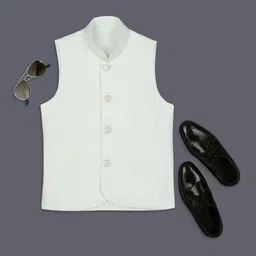 YK Boys Sleeveless Nehru Jackets-48