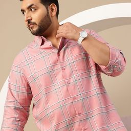 Sztori Plus Size Comfort Checked Pure Cotton Casual Shirt-picture-21