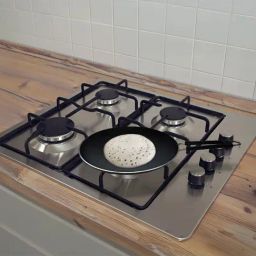 HAZEL Black Aluminium Non-Stick Flat Dosa Tawa-28 Cm-image-58