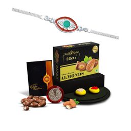 DeoDap Rakhi Roli Chawal Chocolate Coin & Greeting Card Gift Set-image-59
