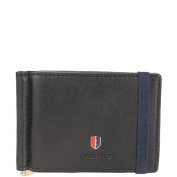 Iconic Black Casual Leather Money Clip for Men-46