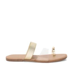 Forever Glam by Pantaloons Women's Gold Toe Ring Sandals-picture-45