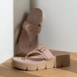 Inc.5 Women's Peach T-Strap Wedges-picture-16
