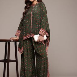 Ritu Kumar Printed Kaftan Top With Palazzos image 2