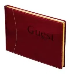 Sukeshcraft Pu Guest Notebook White and Grey Paper Print Cherry-image-34