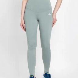 Adidas Green Slim Fit High Rise Tights-image-27