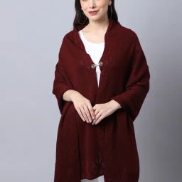 Cantabil Maroon Stole-image-33