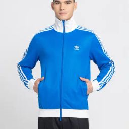 Adidas Originals Beckenbauer Blue & White Regular Fit Striped Sweatshirt-image-76