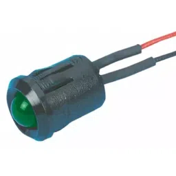 RS PRO Green Panel Mount Indicator 24V DC, Mounting Hole Size 12 mm, Termination Type Lead Wires, Model No 208920-16